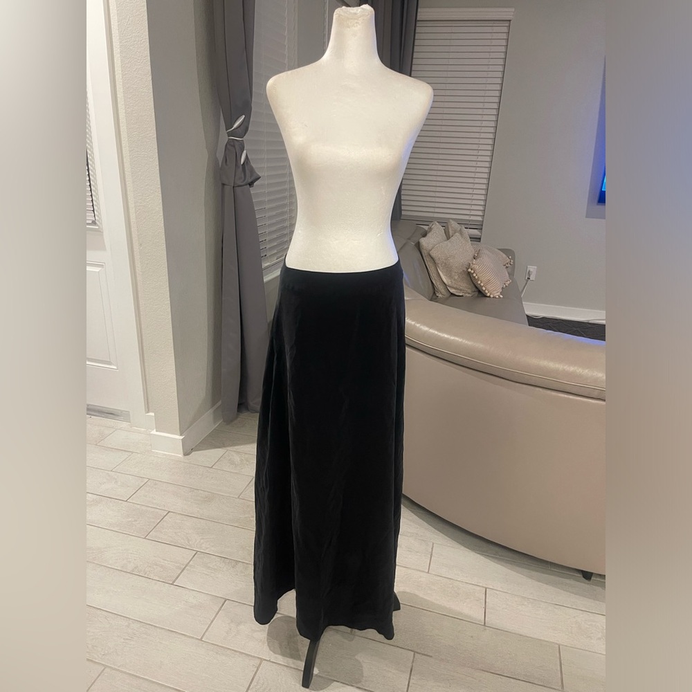 Bianca spender 100% silk washed silk maxi skirt with pockets AUS Sz 10